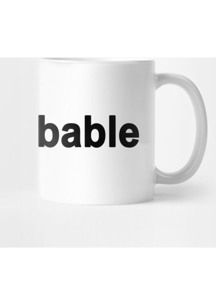 İmprobable | Clothes With Hashtags | Favorite Lettering | Motivational Words Kupa Bardak