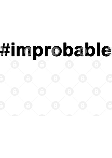 İmprobable | Clothes With Hashtags | Favorite Lettering | Motivational Words Kupa Bardak
