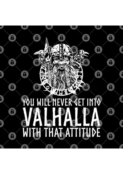 Valhalla Attitude Norse God Odin Medieval Viking Mythology Kupa Bardak