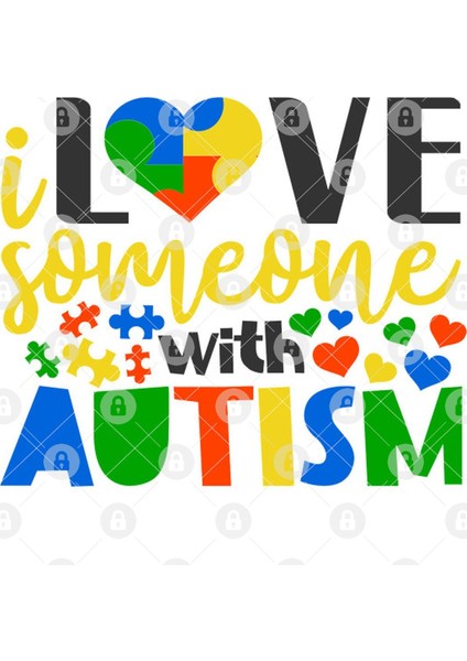 İ Love Someone With Autism Kupa Bardak