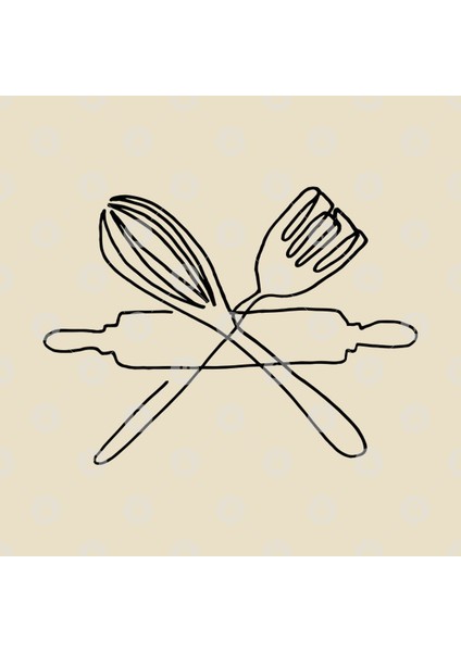 One Line Kitchen Kupa Bardak