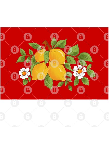Citrus,Sicilian Style Summer Decor Kupa Bardak