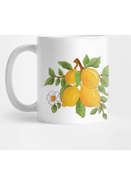 Citrus,Sicilian Style Summer Decor Kupa Bardak