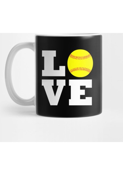 Love Softball Fastpitch Softball Player Sports Kupa Bardak