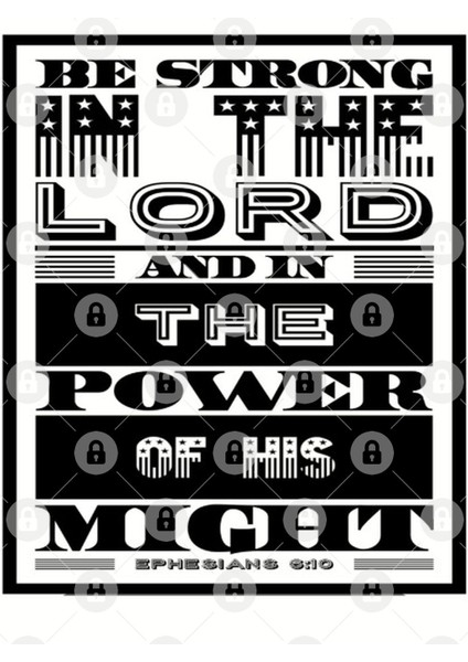 Ephesians 6:10 Be Strong In The Lord And The Power Of His Might Gift Kupa Bardak