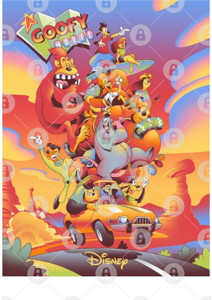 Goofy Movie - Modern Poster Kupa Bardak