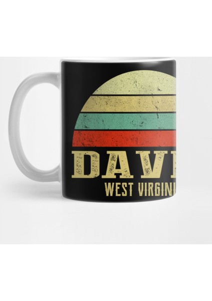 Davın, West Vırgınıa Vintage Retro Sunset Kupa Bardak