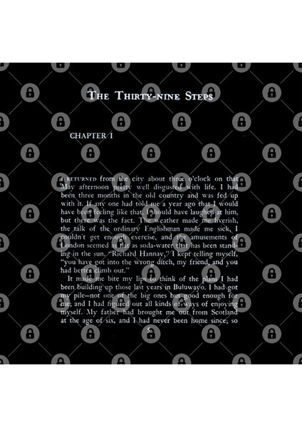 The Thirty-Nine Steps John Buchan First Page Kupa Bardak