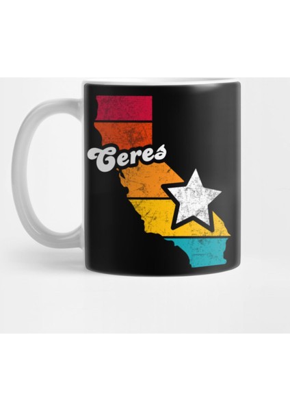 Ceres California Vintage Distressed Souvenir Kupa Bardak