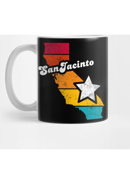 San Jacinto California Vintage Distressed Souvenir Kupa Bardak