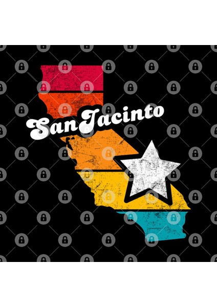 San Jacinto California Vintage Distressed Souvenir Kupa Bardak