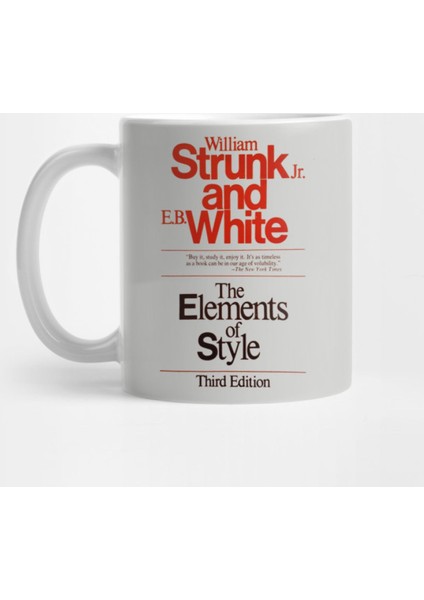 The Elements Of Style William Strunk And E.B. White Vintage Book Cover Kupa Bardak