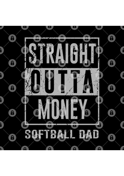 Straight Outta Money Softball Softball Dad Kupa Bardak