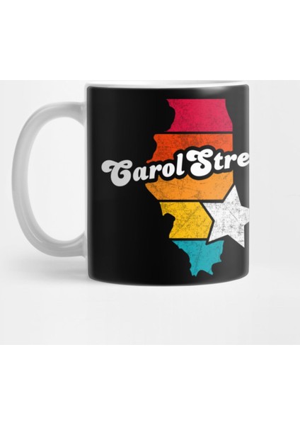 Carol Stream Illinois Vintage Distressed Souvenir Kupa Bardak