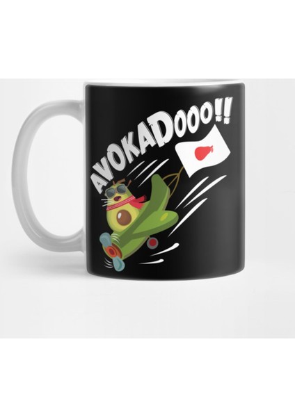 Avokado Kamikaze Flieger Pilot Kupa Bardak