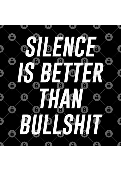 Silence Is Better Than Bullshit Kupa Bardak