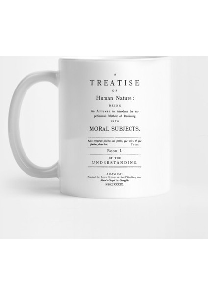A Treatise Of Human Nature David Hume Title Page Kupa Bardak
