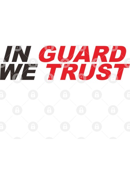 İn Guard We Trust Kupa Bardak