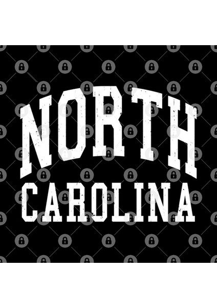 North Carolina Basic Distressed Arch Vintage Souvenir Kupa Bardak