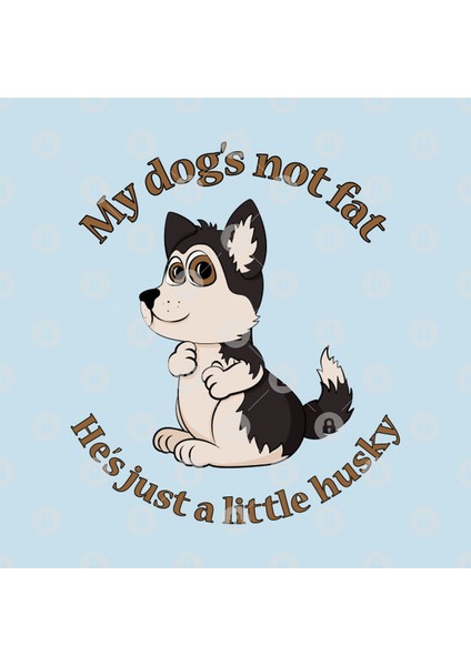 Just A Little Husky - Hazel Eyes - Boy Dog Kupa Bardak