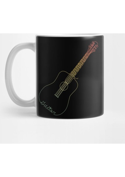 Retro Line Guitar Kupa Bardak