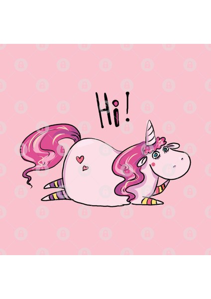 Lovely Unicorn Wanna Say Hi Kupa Bardak
