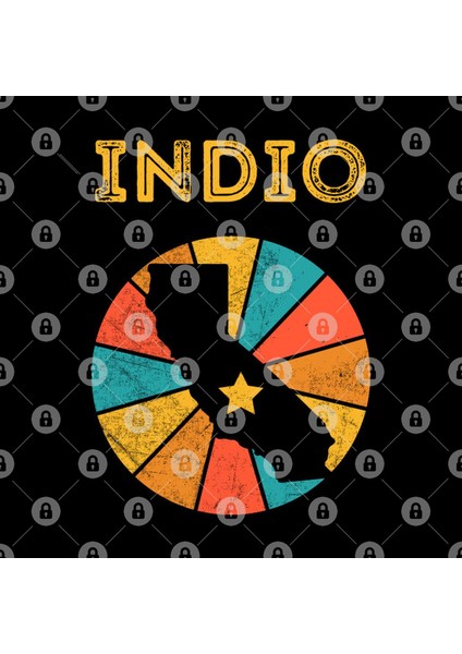Indio California Vintage Distressed Souvenir Kupa Bardak