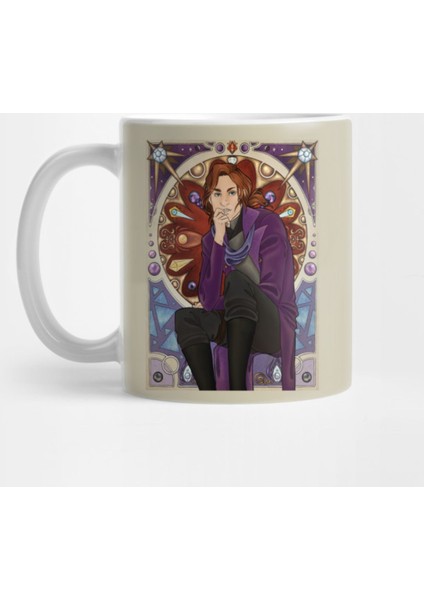 Caleb Art Nouveau Poster Kupa Bardak