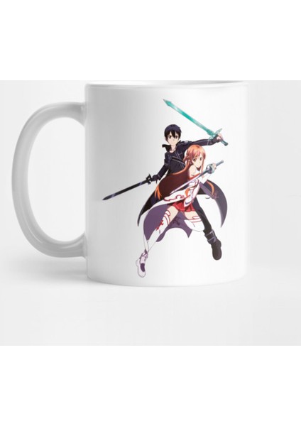 Sword Art Online Kirito And Asuna Rende Kupa Bardak