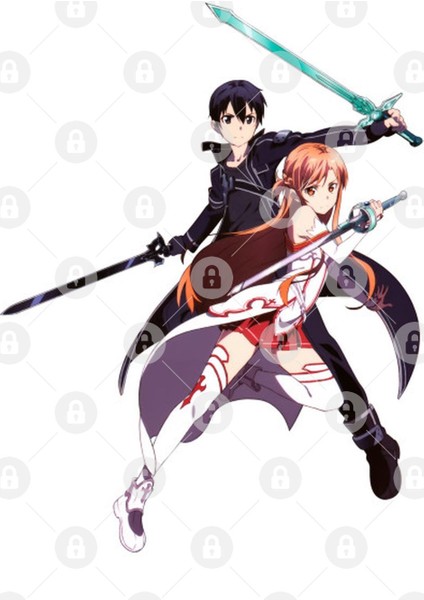 Sword Art Online Kirito And Asuna Rende Kupa Bardak