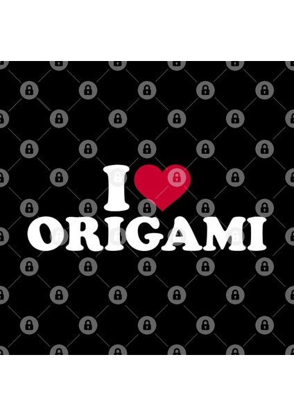 I Love Origami Kupa Bardak