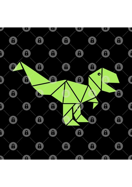 Origami T-Rex Kupa Bardak