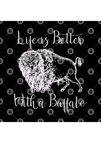 Life İs Better With A Buffalo Lover Kupa Bardak