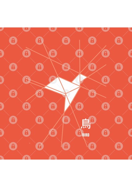 Origami Bird Kupa Bardak