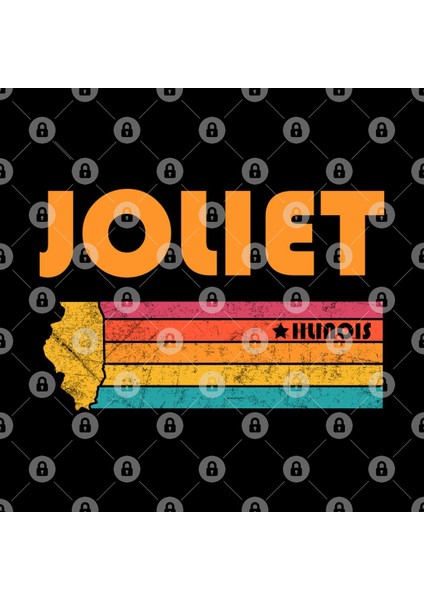Joliet Illinois Vintage Distressed Souvenir Kupa Bardak