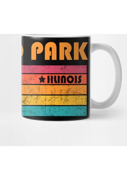 Orland Park Illinois Vintage Distressed Souvenir Kupa Bardak