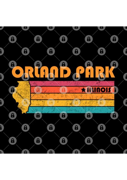 Orland Park Illinois Vintage Distressed Souvenir Kupa Bardak