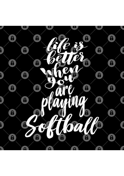 Life Is Better When You Are Playing Softball Kupa Bardak