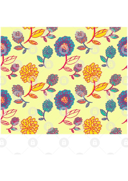 Summer Flowers İn Dusty Yellow Kupa Bardak