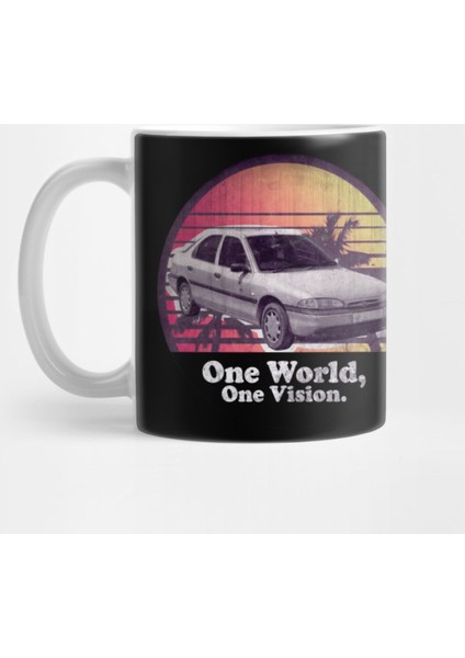 One World, One Vision. (Black) Kupa Bardak