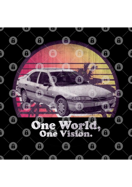 One World, One Vision. (Black) Kupa Bardak