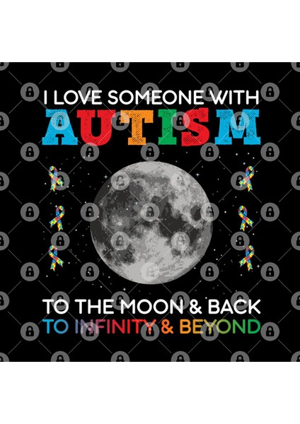 I Love Someone To The Moon And Back Autism Kupa Bardak