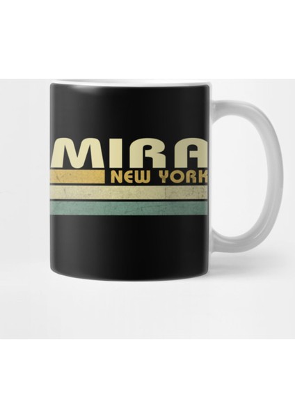 New York - Vintage 1980S Style Elmira Ny Kupa Bardak