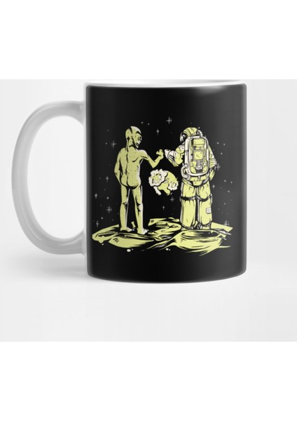 Fist Bump Astronaut Ufo Alien Kupa Bardak