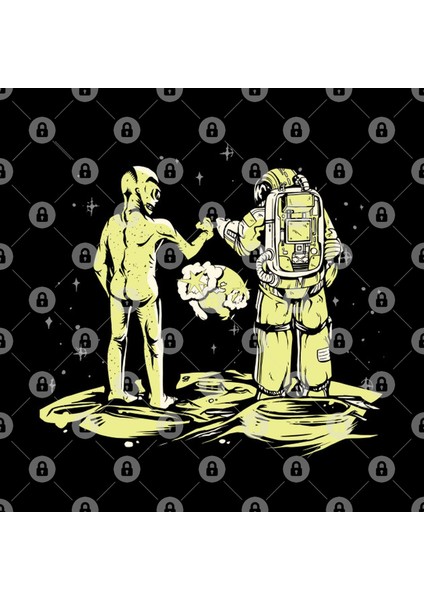 Fist Bump Astronaut Ufo Alien Kupa Bardak