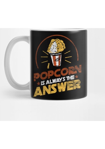 Popcorn Retro Cinema Kupa Bardak