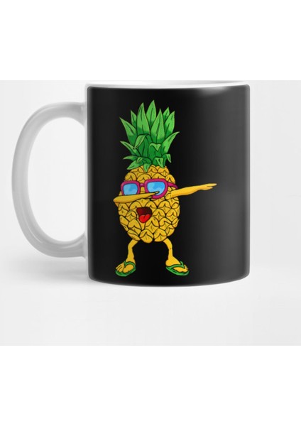Funny Dance Dabbing Pineapple Glasses Summer Beach Kupa Bardak