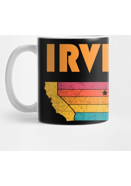 Irvine California Vintage Distressed Souvenir Kupa Bardak