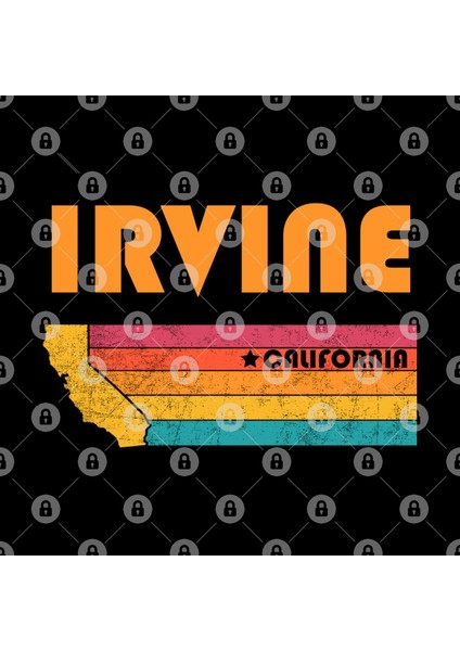 Irvine California Vintage Distressed Souvenir Kupa Bardak