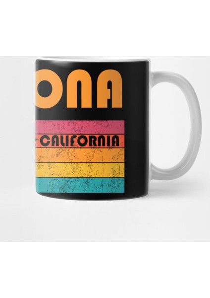 Corona California Vintage Distressed Souvenir Kupa Bardak
